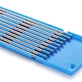Rupse　TIG溶接機　電極棒タングステン　2％ランタン付き　1/8"x 6"(ブルー, WL20) 10本入り