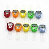 JomMart 小型 デジタル カウンター 計数器 数取器 指用 10個 セット (5色D) MJ0073