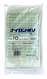 ナイロンポリ Eタイプ規格袋 No.10 巾160×長さ280mm 100枚