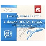 [Amazon限定ブランド] Aoyama・Labo(アオヤマラボ) Y字型デンタルフロス 90本入り （ブルー45本・ホワイト45本）