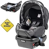 Peg Perego - Primo Viaggio 4-35 Car Seat w Extra Base and Baby on Board Sign - Pois Grey by Peg Pere