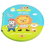 ベビーの本　Acogedor　赤ちゃんの早期教育書籍　防水安全　耐久性　ウォーターバス本　様々な動物　知性や認識の能力を刺激できます