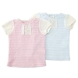 【アウトレット】Biquette Club (ビケットクラブ)半袖Ｔシャツ(80～130cm)キムラタンの子供服 サックス 100 (10205x10405-151b)