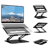 ノートパソコンスタンド パソコンスタンド 折りたたみ式 ノート PCスタンド タブレットスタンド アルミ 合金製 ホルダー 高さ 放熱性 角