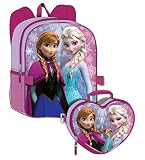 Disney Frozen Girl's Backpack with Detachable Lunchbox Set (Exclusive Design) [並行輸入品]