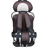 [Jiyaru]チャイルドシート 激安 座席 1-12歳子供チェアシート カーシート キッズチェア 便利 取り付け コーヒー S