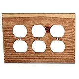 Sierra Lifestyles Traditional Switch Plate, 3 Duplex, Douglas Fir by Sierra Lifestyles