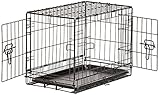 High quality Single Door & Double Door Folding Metal Dog Crate with Paw Protector