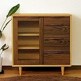 キャビネット サイドボード 幅80cm 完成品 木製