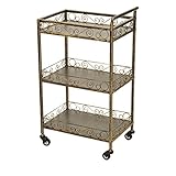 アンティークワゴン 3段 SP 全3色 幅48cm×奥行32.5cm×高さ84cm [ エステワゴン ネイルワゴン 美容室ワゴン キッチンワゴン マルチワゴン サイドワゴン キャスター付き インテリア 収納 まつげエクステ 業務用 サロン 