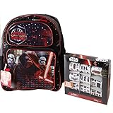 Licensed Star Wars Backpack w 2 Compartments & 200 Stickers 16" x 12" x 5" [並行輸入品]