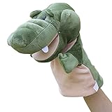 Remeehi ハンドパペット　動物 手 人形 アニマル ハンド パペット 幼児 情操 教育 親子 おもちゃ 知育 人形劇 小道具　物語　ワニ