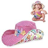 ディズニー リロ＆スティッチ スティッチ リバーシブル 春夏 帽子 50cm 12-18ヶ月 赤ちゃん 女の子 子供 キッズ 紫外線 UVカット つば広