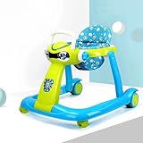 【DEARGENA】ベビーウォーカー 折りたたみ式歩行器 2in1ウォーカー 6ヶ月~18ヶ月頃対象 ウォーカー?手押し車として使用可能 赤ちゃん用手押しカー音楽付き 折畳み ウォーキング学習の歩行器