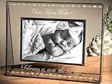 J Devlin Pic 319 – 46hep508新しいBaby HeartsクリアガラスフォトフレームEngravedテーブルトップ4 x 6水平風景画像Personalized記念品ギフト