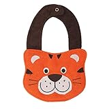 ベビー ビブ 柔らかい タイガーデザイン　よだれかけ スナップ お食事用防水ビブ