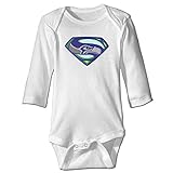 かわいい ボーイとガール シアトル シーホークス ダイヤモンド デザイン 子供服 カジュアル White Size 12 Months