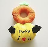 yuzuyu_shop 赤ちゃん 子供 頭保護 転倒防止 枕 クッション リュック (メッシュ　人参)