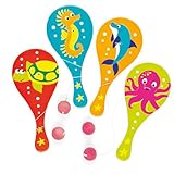 海の仲間たち・ポンポン ラケット（4本入り）　景品、子供達のアクティビティに