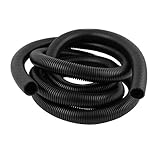 uxcell コルゲートチューブ プラスチック材質 全長3.6m ワイヤーホースカバー 外径33mm
