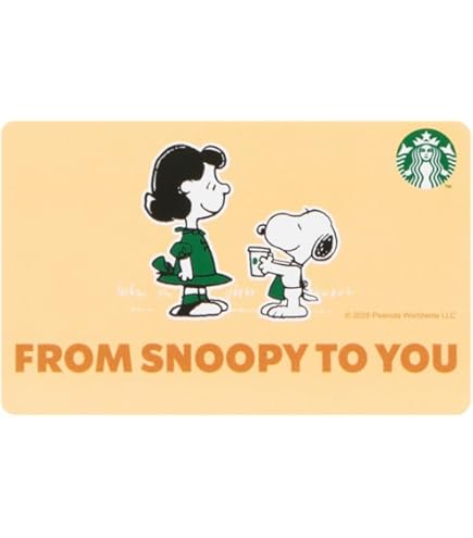 Amazon | スターバックス スタバ カード SNOOPY スヌーピー PEANUTS