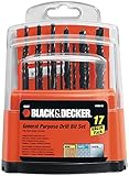 Black & Decker 15097 Workbench Drill Bit Set, 17-Piece [並行輸入品]