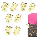 TVETE Dカン ショルダーストラップ 留め具【4組セット】左右サイドクリップ バッグ金具パーツ バッグ 手芸 交換用 金具 DIY 補修 修理 ペールゴールド