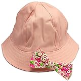 ING STYLE (イング スタイル) フラワーキッズ帽子 リバーシブルで使える リボン付き 日焼け 紫外線防止 花柄 フラワープリント× ピンク つばあり 公園 お出かけ お散歩の必需品