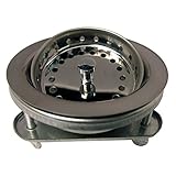 LASCO 03-1031 EZ on Style Kitchen Sink Basket Strainer Assembly with Three Bolt Installation, Chrome