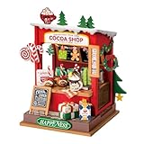 つくるんです® 日本語説明書付 DIY ミニチュアハウス ドールハウス DS042 (ミニココアショップ)