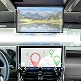 【2枚組:ナビ+後席モニター】強化ガラス フィルム 新型 アルファード ヴェルファイア 40系 用「全面保護」14インチ ナビ + 13.2型有機EL後席ディスプレイリアディスプレ ガラスフィルム 9H硬度 指紋防止 傷防止 貼付簡単 高感度タッチ 液晶保護フィルム 新型ヴェルファイア 新型アルファード 内装 カスタム パーツ(ガラス2枚)