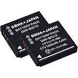 【PSE基準検品】RICOH対応 DB-60 DB-65 互換 バッテリー 2個セット 電池ケース付き【ロワジャパン】GR2 G600 G700 G800 GX200 GX100 WG-M1 容量アップ