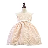 ベビードレス 016912 フォーマル 結婚式 ノースリーブ 刺繍 ドレス セレモニー 子供 ドレス ワンピース パーティー [リトルプリンセス] Little Princess ピーチピンク 90c