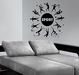 スポーツ別スポーツテニス野球Footballスタイリッシュ夏子供部屋子供壁アートステッカーデカールg9578
