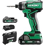 HiKOKI 18V 充電式インパクトドライバー Amazon限定 2.0Ahバッテリー2個付属 初回修理保証