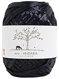 ハマナカ エコアンダリヤ クラフト 並太 col.30 ブラック 系 40g 約80m 0200