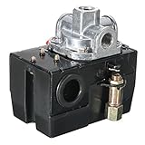 Beho-ヘビーデューティ圧力スイッチコントロールバルブエアコンプレッサー90-120PSI 4ポート26 AMP