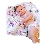 Receiving Blankets the Perfect Swaddling to Comfort and Encourage Sleep in Newborns. 100% Cotton Mus