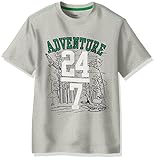 Gymboree Big Boys Short Sleeve Graphic T-Shirt Gray 12 [並行輸入品]