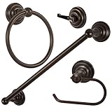 オイルはブロンズ4 Piece Bathアクセサリータオルバーセット