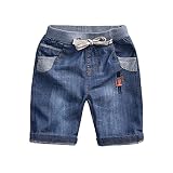 Tortor 1bacha(JP)　子供服　ショートパンツ　ハーフパンツ　短パン カジュアル　ボーイズ　男の子　キッズ　デニム　夏もの　通園　ウェストゴム　２色　100　140　110　90 (100