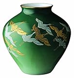香蘭社 鶴の舞 花瓶 1141-NB7