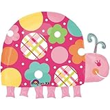 Sweet Polka Dot Ladybug 25 " Super Shape Mylar Foil Balloon誕生日ベビーシャワー