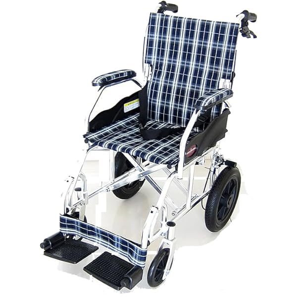 Amazon | カドクラ 介助用車いす クラウド グリーンチェック A604-AC