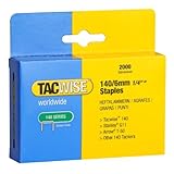 Tacwise 140 1/4-Inch Galvanized Staples for Hand Tackers/Hammer Tackers, Box of 2000 (0345) [並行輸入品]