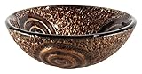 Kraus GV-650-19mm-ORB Luna Glass Vessel Bathroom Sink with PU-MR Oil Rubbed Bronze by Kraus