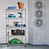 Seville Classics(セビル・クラシックス) キャスター付き ワイヤーシェルフ