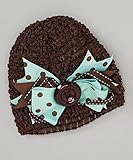 ベアリントン　Bearington ターコイズ　クロシェットハット　0-12ヶ月 [並行輸入品]