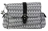 Kalencom Diaper Bag, A Step Above Ripple Black/White by Kalencom