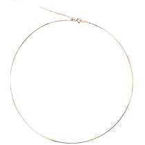 Amazon | オメガネックレス 18金ピンクゴールド 約0.7mm幅 スライド 